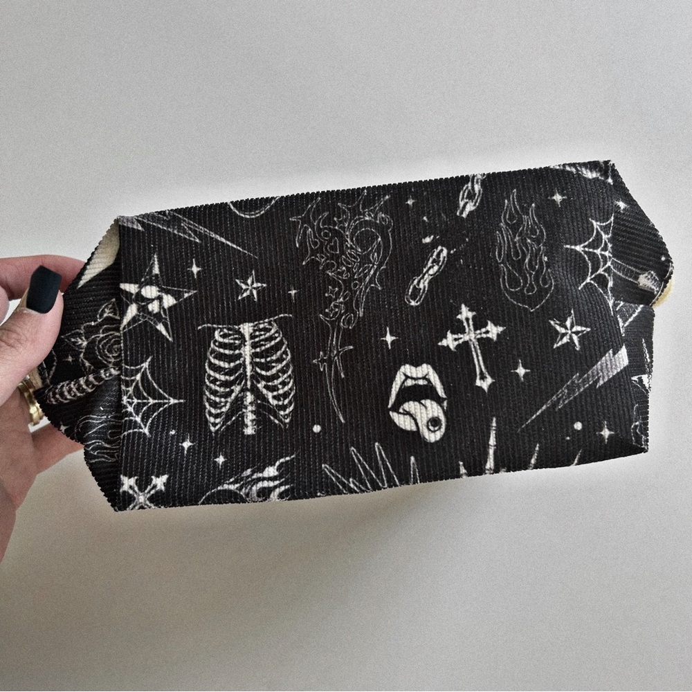 Goth Spooky Occult Makeup Cosmetic Bag